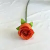 Flor de botão de rosa artificial, haste de flor de seda única, decoração de casa, decoração de casamento, rosa artificial