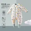 Saco de dormir infantil Candy Teddy, modelo otoño e invierno, algodón 100% Clase A, termorregulador, saco de dormir anti-patadas para bebé, pijama de una pieza para bebé