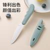 Cuchillo de Fruta Acero Inoxidable con Cubierta Protectora Dormitorio Hogar Cocina Cuchillo Pelador para Cortar Alimento Complementario Fruta Cuchillo Pequeño Fábrica
