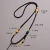 Cuerda tejida a mano pura de Xizang, cuerda para colgante de oro, cuerda para colgante de jade, cuerda para collar de cera de abeja, cabeza de Buda, cuerda para colgante de alta calidad de Buda