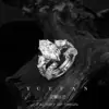 Anillo de Plata de Ley S925 con Moissanita de 3 Quilates en Forma de Gota de Agua Marquise Set de Anillo de Compromiso de Moda de Venta Caliente Europea y Americana Lujo Ligero Gama Alta