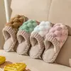 Nuevos Zapatos de Algodón para Mujer 2026 para Uso en Casa en Otoño e Invierno, Pantuflas Cálidas de Felpa Antideslizantes para Interiores para Parejas y Hombres