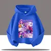 Sudadera con capucha fina de moda infantil, estampado de Kpop, anime, dibujos animados, venta caliente, jersey de cuadros para primavera y otoño de Amazon