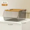 Caja de Almacenamiento de Escritorio Gran Capacidad Canasta de Almacenamiento para Snacks y Artículos Varios Escritorio de Oficina Apilable Caja de Almacenamiento para Bolsitas de Café y Té