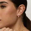Pendientes de Zirconia de Moda Personalizados para Comercio Electrónico Transfronterizo Europeo y Americano 2026 Pendientes de Diseño Exquisito y Sencillo para Mujer