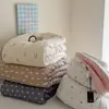 Gasa de doble capa 100% algodón, edredón cálido para otoño e invierno, lavable, edredón todo en uno, apto para usar con calefactores, edredón para todas las estaciones, edredón de invierno engrosado