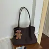 Bolsa Tote Xadrez Retrô Feminina Grande Capacidade Bolsa de Trabalho para o Dia a Dia Bolsa de Ombro Único Nova Moda 2026 Bolsa Diária para Estudante