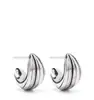 Pendientes Rayados para Mujer Minimalistas de Alta Gama Versátiles de Botón Lujo Ligero Diseño Sencillo de Nicho Pendientes Rayados en Forma de Arco