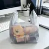 Bolsa de armazenamento portátil, bolsa de viagem e natação de malha de grande capacidade, bolsa para chuveiro de banheiro, bolsa de higiene pessoal para academia, bolsa de mão para maquiagem