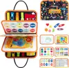Placa de Atividades Feltro Novo Transfronteiriça DIY Montessori Educação Infantil Auxílios de Ensino Brinquedos Educacionais Sensoriais de Iluminação para Bebês e Crianças Pequenas