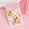 Pegatinas 5D tridimensionales con relieve para niñas, dibujos animados infantiles, autoadhesivas, impermeables, decoración DIY para funda de teléfono, patrones pequeños