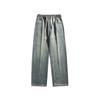 Enpu Primavera e Outono Nova Marca Americana de Moda de Rua Jeans Casual Reto Largo Solto Masculino