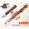 Accesorios de Bisagra de Aluminio para Puente Roto Tipo 50 57 Accesorios de Bisagra Bisagra Plana para Puerta y Ventana Clip de Placa Trasera de Bisagra Pieza de Fijación