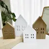 Artesanía de Madera para Escritorio Adornos Hogar Cabaña Sala de Estar Nórdica Decorativos Productos de Madera Estilo Ins Adornos de Madera