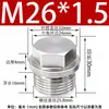 Tapón Externo Hexagonal con Cabeza de Brida de Acero Inoxidable 304 Tapón de Aceite Tapón de Tubería Tornillo Tapón 1/2 pulgada 2 3 4 Rosca M8 Tubería
