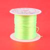 Línea elástica plana de anillo pequeño diy hecha a mano línea de cristal con cuentas collar de perlas de juego joyería línea de accesorios de seda plana
