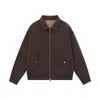 Ropa para Hombre Bei Jie Otoño 2026 Nueva Chaqueta Reversible con Retazos Hombres Tendencia Chaqueta de Trabajo Sentido del Diseño Superior