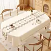 Toalha de Mesa de Luxo Leve de Alta Qualidade Impermeável e à Prova de Óleo Estilo Retro Americano Dopamina Tapete para Mesa de Jantar Estilo Ins Toalha de Mesa para Mesa de Centro