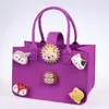 Bolso de Fieltro de Celebridad de Internet, Bolsa de Regalo de Alta Gama, Bolso Tote Pequeño de Fieltro de Dibujos Animados, Bolso de Mano Souvenir de Luna Llena