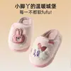 Pantuflas de Algodón para Niñas Babu Dou, Zapatos de Algodón Cálidos Antideslizantes para Interiores de Invierno, Felpa con Talón Semi-Cubierto para Bebé