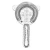 Filtro de hielo de acero inoxidable con patrón 304 en forma de cruz, filtro para cubitos de hielo, herramienta para mezclar cócteles, separador de hielo con resorte
