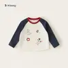 Youbao Huzhou Zhili Ropa Infantil Tops Infantiles Manga Raglán Preescolar Capa Base Bebé Ropa Interior Niñas Camiseta de Manga Larga