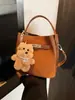 Bolsas Bolso Cruzado para Mujer de Gran Capacidad Bolso de Hombro Retro Nueva Moda Bolso de Mano Casual Bolso Cubo Casual Versátil