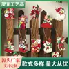 Producto Nuevo Transfronterizo 12 Piezas Papá Noel Muñeco de Nieve Niña Adornos de Madera Árbol de Navidad Decoraciones para el Hogar