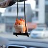 5 Adornos de Perro de Viento de Talla de Madera Resina Muñeco de Dibujos Animados Decoraciones para Coche Colgante para Espejo Retrovisor de Coche Colgante