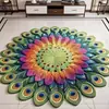 Tapete de Chão Absorbente de Terra de Diatomáceas Tridimensional 3D, Resistente a Manchas, Secagem Rápida, Fácil de Manter, Design de Plantas e Flores, Tapete de Banheiro, Transfronteiriço