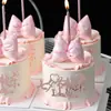 Celebridad de Internet Pastel de San Valentín Chino Decoración Feliz Día de San Valentín Chino Arco de Cuero Acrílico Enchufe Decorativo para Hornear