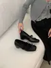 2026 Nuevos Zapatos de Tacón Individual Retro Francés Mary Jane con Lazo para Mujer, para Aumentar la Altura y para el Trabajo