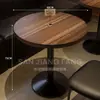 Mesa e Cadeiras de Jantar Comercial Retro Bistro Americano Jantar Bar Música Restaurante Mesa e Cadeiras Transparente Bar Combinação Mesa e Cadeira de Bar