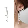 Pendientes de Cadena de Estrella de Cinco Puntas con Circonita Sentido Avanzado Hilo para Oreja de Estrella Borla Luz de Estrella Lujo Todo-partido Pendientes Franceses en stock