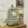 Mochila Nueva y Elegante Estilo Coreano con Alto Atractivo Estético, Adecuada para Niñas, Viajes Casuales, Bolsa Ligera de Doble Hombro con Patrón de Estrellas, Mochila para Estudiantes