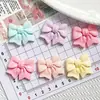 Accesorios de Resina con Forma de Lazo de Macarrón para Manualidades Llavero Creativo Colgante Caja de Almacenamiento Joyería al por Mayor