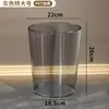 Lixeira Transparente Acessível de Luxo para Home Office Banheiro Doméstico de Aparência Elegante Balde de Armazenamento para Sala de Estar Banheiro