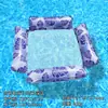 Raft Inflable Flotante Modelo Nuevo Transfronterizo para Exteriores Plegable con Respaldo Malla Cama Flotante Productos Inflables para Agua Sillón Cama Flotante