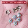 Suporte de Flor Cloisonne Espaçador Brincos DIY Acessórios com Contas Pulseira de Cristal Pulseira Contas Espaçador Suporte de Contas Espaçador