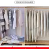 Conjunto de Ropa de Algodón Funda Antipolvo Conjunto de Ropa para el Hogar Ropa de Temporada Bolsa para Colgar Bolsa Antipolvo para Armario Colgante Translúcido a Prueba de Humedad