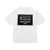 Serie de camisetas casuales de algodón puro de manga corta, unisex, de marca moderna, con tres etiquetas completas, patrón digital transfronterizo Margiela, cuello redondo