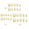 Creme Francês Gato Olho Alta Qualidade Elegante Estilo Menina Estilo Irmã Real Clareamento Manicure Estilo Curto 30 Peças Manicure Usável