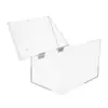 Caja de Almacenamiento Transparente de Acrílico Personalizada para Tarjetas Postales con Ranuras para Tarjetas Caja de Tarjetas Tapa abatible Transparente Caja de Exhibición Multifuncional