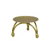 Suporte de Vela Redondo de Ferro Geométrico Decoração de Mesa Ornamento, Criativo Tridimensional Metal Luxo Leve Dourado Ornamento de Vela de Aromaterapia