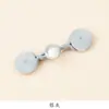 Hengmeihe Botón de Placa Cheongsam Nuevo Chinoiserie Jade Botón de una Palabra Fragante Retro Dinastía Han Tejido a Mano Accesorios de Botones