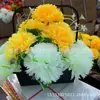 Flores en Maceta Nostálgicas, Bonsái, Macetas para Ofrendas del Festival Qingming, Cesta de Flores Portátil, Plástico Negro, Suministros Funerarios Yunyang