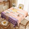 Toalha de Mesa Estilo Pintura a Óleo de Van Gogh Impermeável e à Prova de Óleo Sem Lavagem Luxo Acessível Tecido de Toalha de Mesa Artística de Alta Qualidade Toalha de Mesa Retangular
