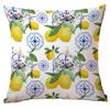 Funda de Almohada Geométrica de Verano de Limón para Amazon Transfronterizo Felpa Corta Cojín de Sofá para el Hogar Funda de Almohada Venta Directa de Fábrica