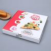 Caja de embalaje para pizza, caja de embalaje para pizza para llevar, caja de embalaje desechable de papel corrugado grueso para pizza.