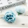 Simulación de pintura al óleo, exquisita flor de peonía, bolsa con núcleo, pequeña cabeza de flor, bricolaje, horquilla, tocado, material, accesorios, accesorios de fotografía